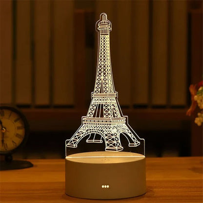 SOLVESS 3D Night Lamp - Eiffel Tower